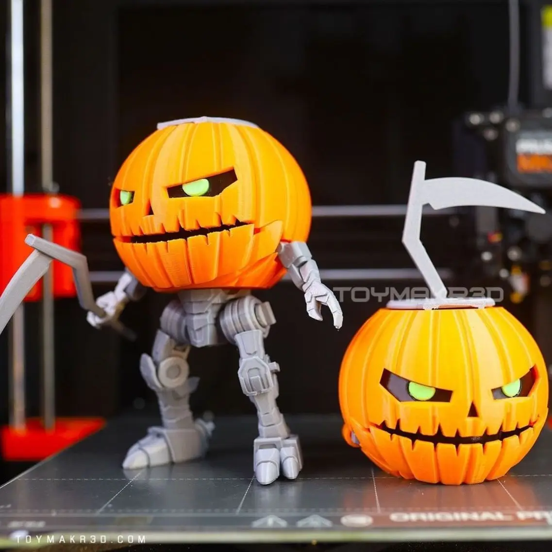 3D Printing Multi-joint Deformable Pumpkin Robot Model Toy