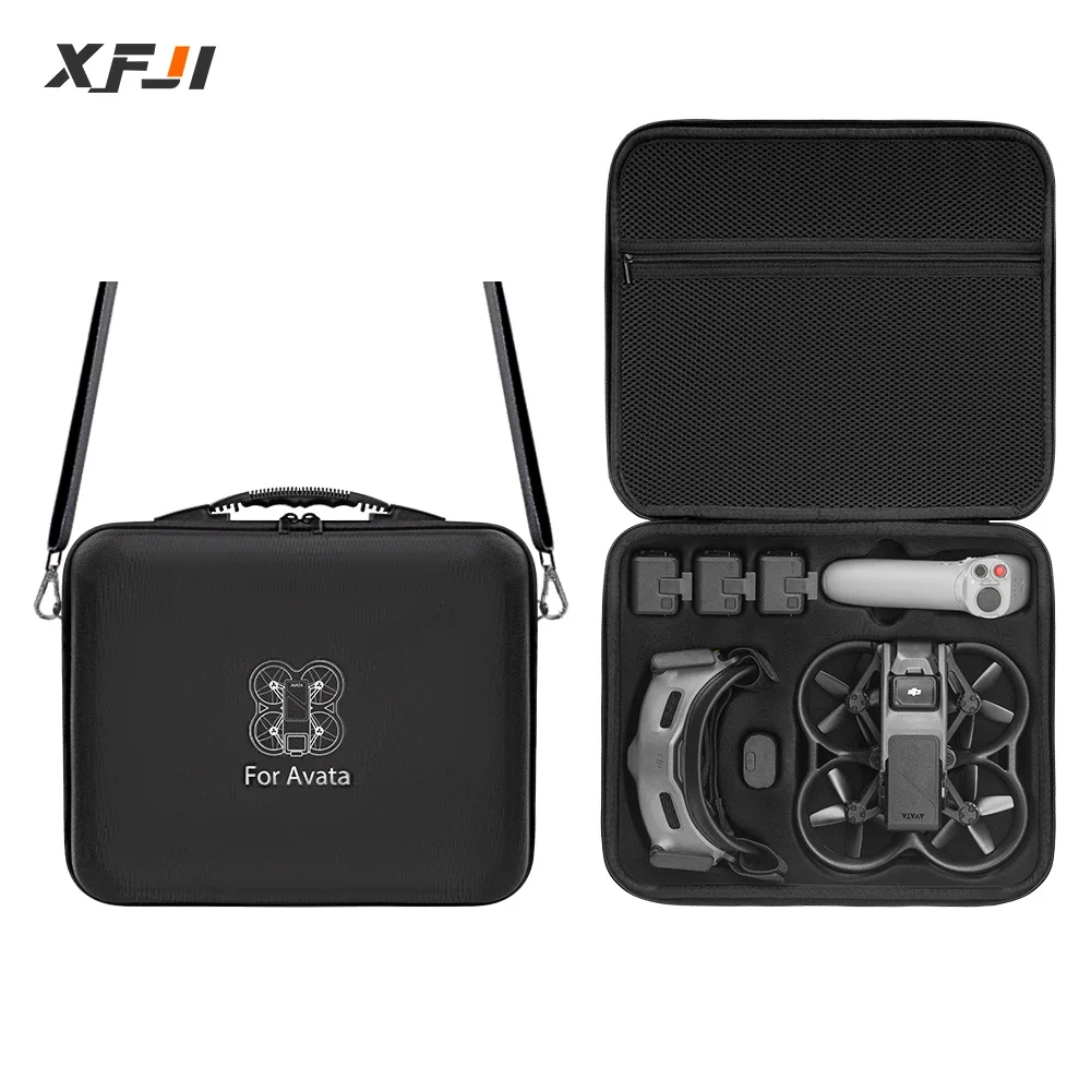 

XFJI Shoulder Bag for DJI Avata Goggles 2 Suitcase Hardshell Case for DJI Avata Goggles Integra Drone Accessories Carrying case