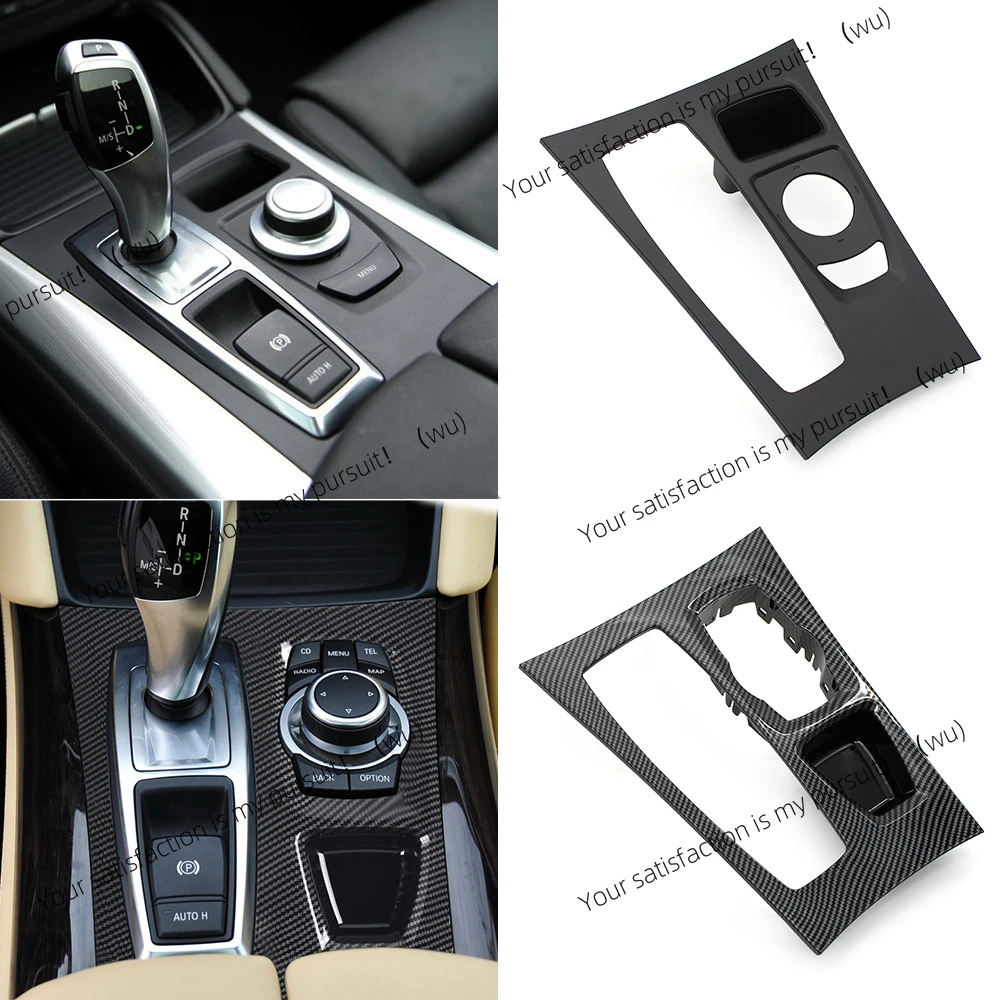 

For BMW X5 X6 E70 E71 E72 2007-2013 LHD Automotive Center Console Transmission Shift Cover Trim Replacement