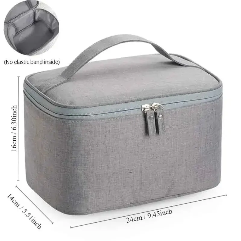 1pc Business Trip Men\'s Toiletry Bag Double Layer Large Capacity Cosmetic Bag Oxford Cloth Storage Bag Portable Handbag Wash Bag