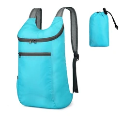 Mochila plegable portátil de 20L, bolsa plegable para deportes al aire libre de montañismo, mochila plegable ultraligera para ciclismo, mochila plegable para senderismo