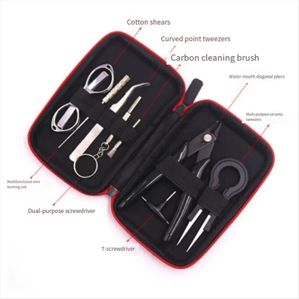 9Pcs/set 9 in 1 Artistic Repair Tool Kit Winding Rod Curved Tweezers Blacksmith Tool Set T-shaped Screwdriver