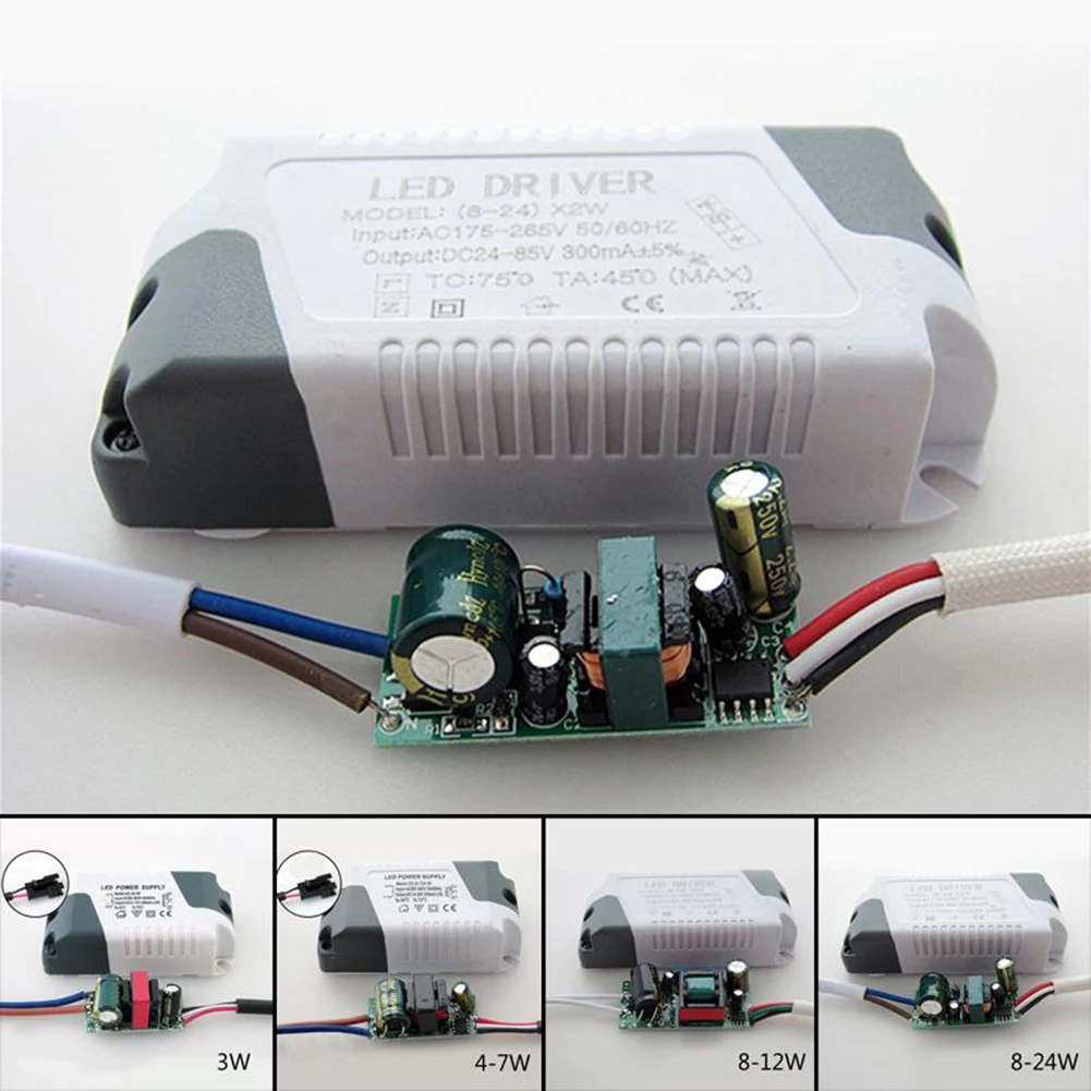 LED Driver Lighting Transformer 3W-24W AC85-265V 240 250 280MA LED Power Supply For Ceilling Lamps LED Strip new