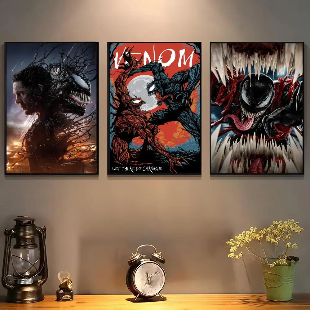 Affiche VenomS pour décoration murale, autocollant artistique auto-adhésif en papier imperméable, décoration murale pour café, bar, chambre