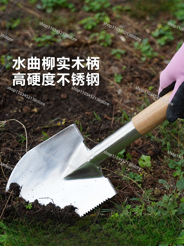 Stainless Steel Military Shovel Multi-function Outdoor Garden Digging Shovel