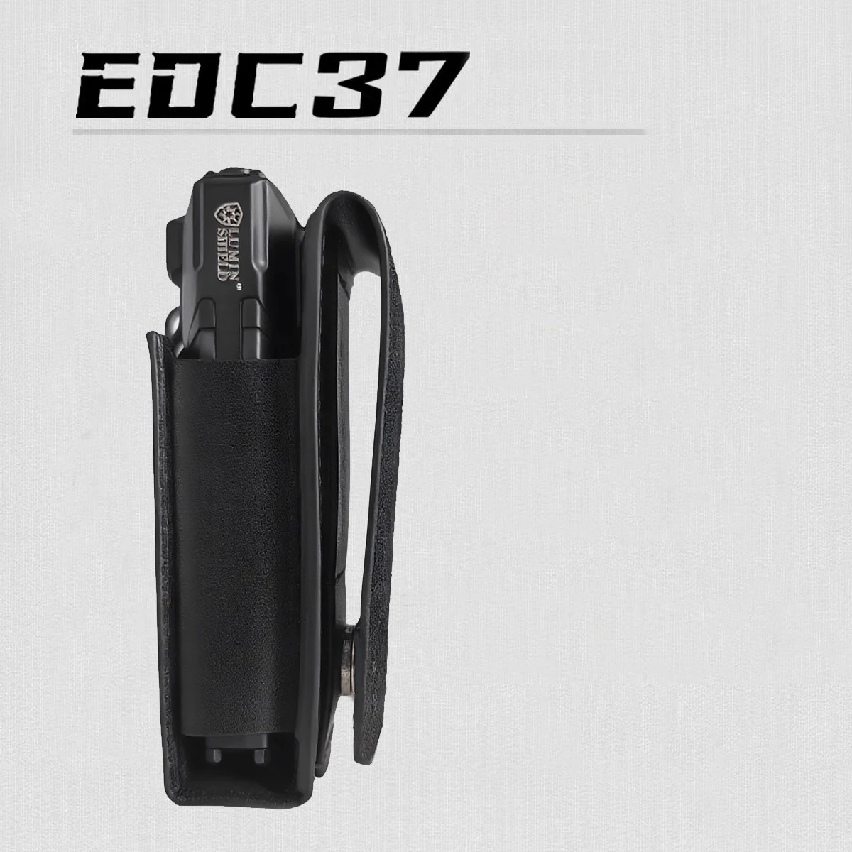 Tactical Protective Belt Leather Sheath for NiteCore EDC37 Flashlight(FLASHLIGHT NOT INCLUDED)