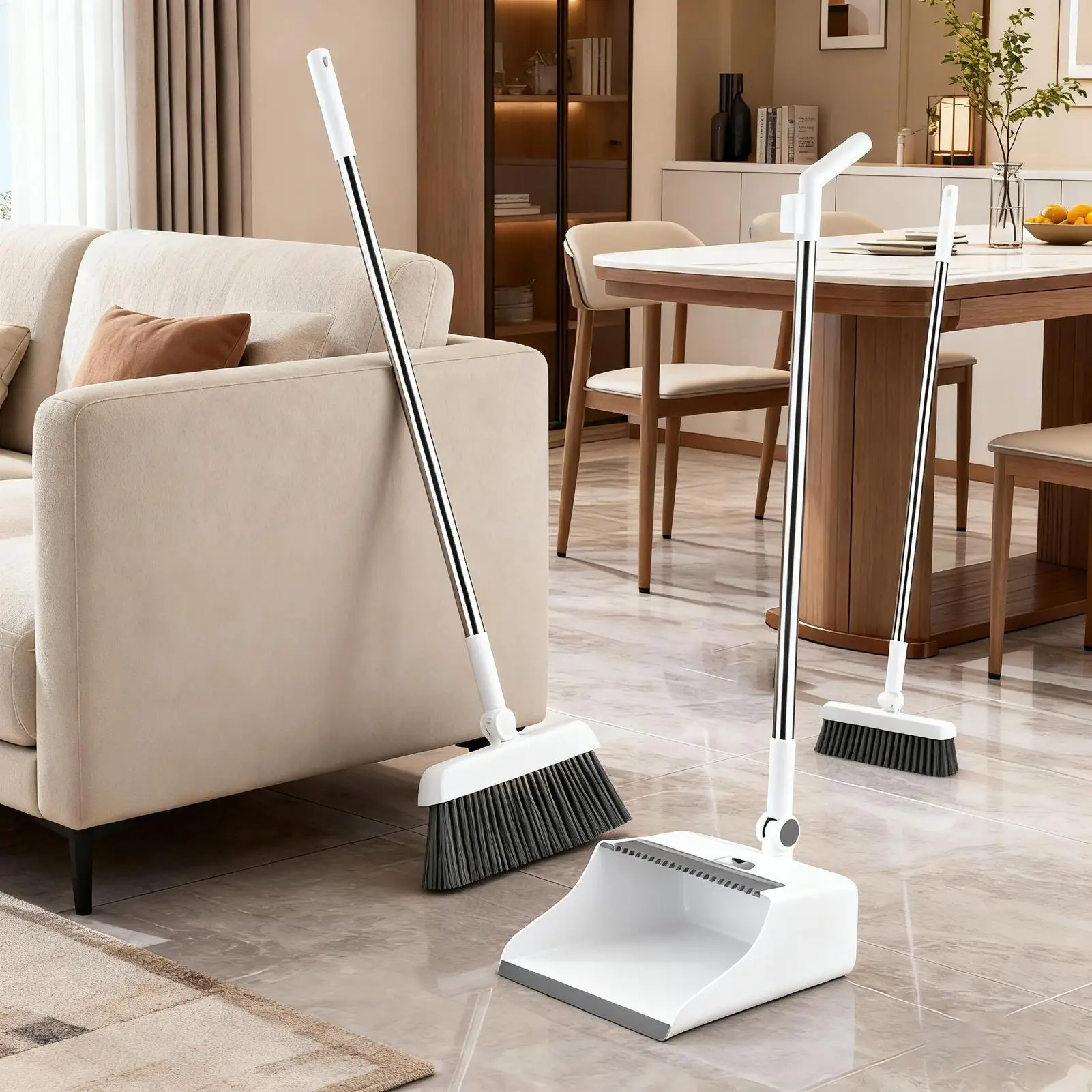 

Набор метлы и совок, 3-х предметов, устойчивый к ржавчине инструмент для чистки, гаджеты, кухонный набор метлы и совок для дома, кухни, квартиры, помещения