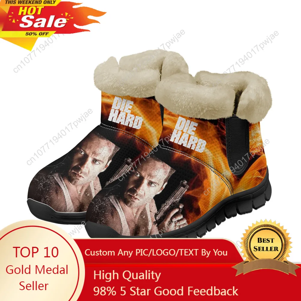 

Die Hard Movie Snow Boots John McClane Mens Womens Teenager Shoes Keep Warm Casual Winter Outdoors Boot Lightweight Sports