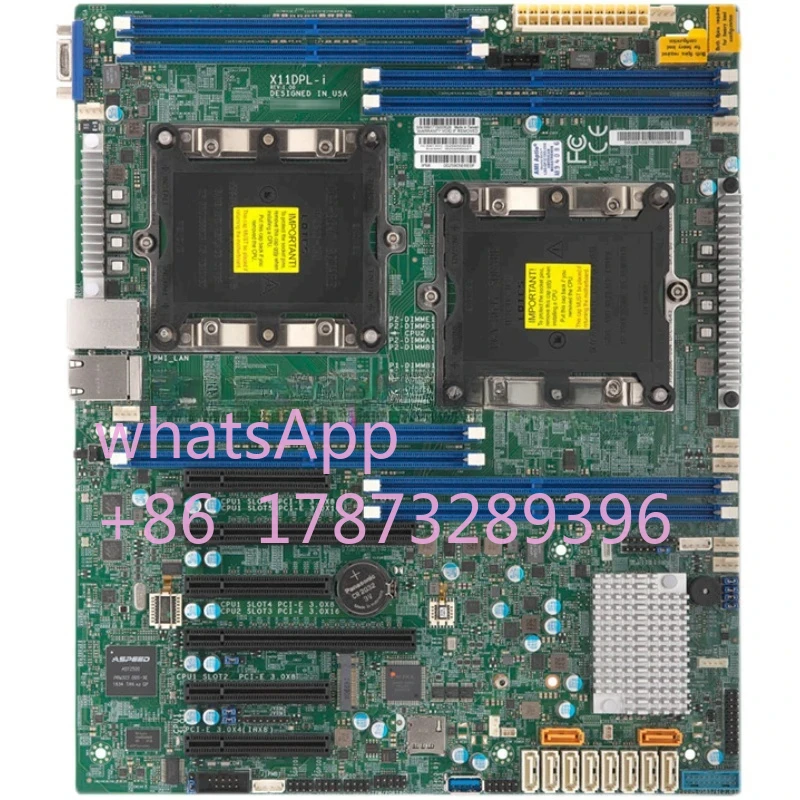 Server Motherboard For Supermicro C621 Chip LGA 3647 M.2 X11DPL-I