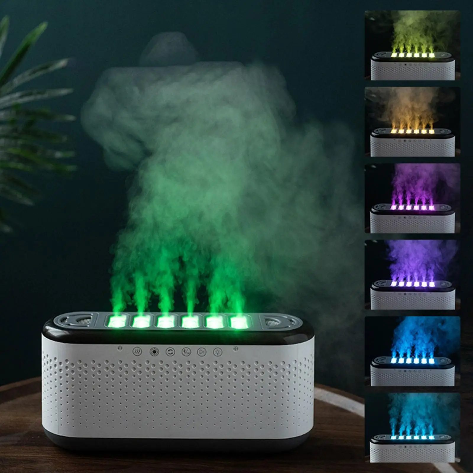 Миниатюрный увлажнитель воздуха, бесшумный парогенератор, Регулируемые режимы, портативный Настольный увлажнитель для тумбочки, офиса, гостиной, спальни, подарок