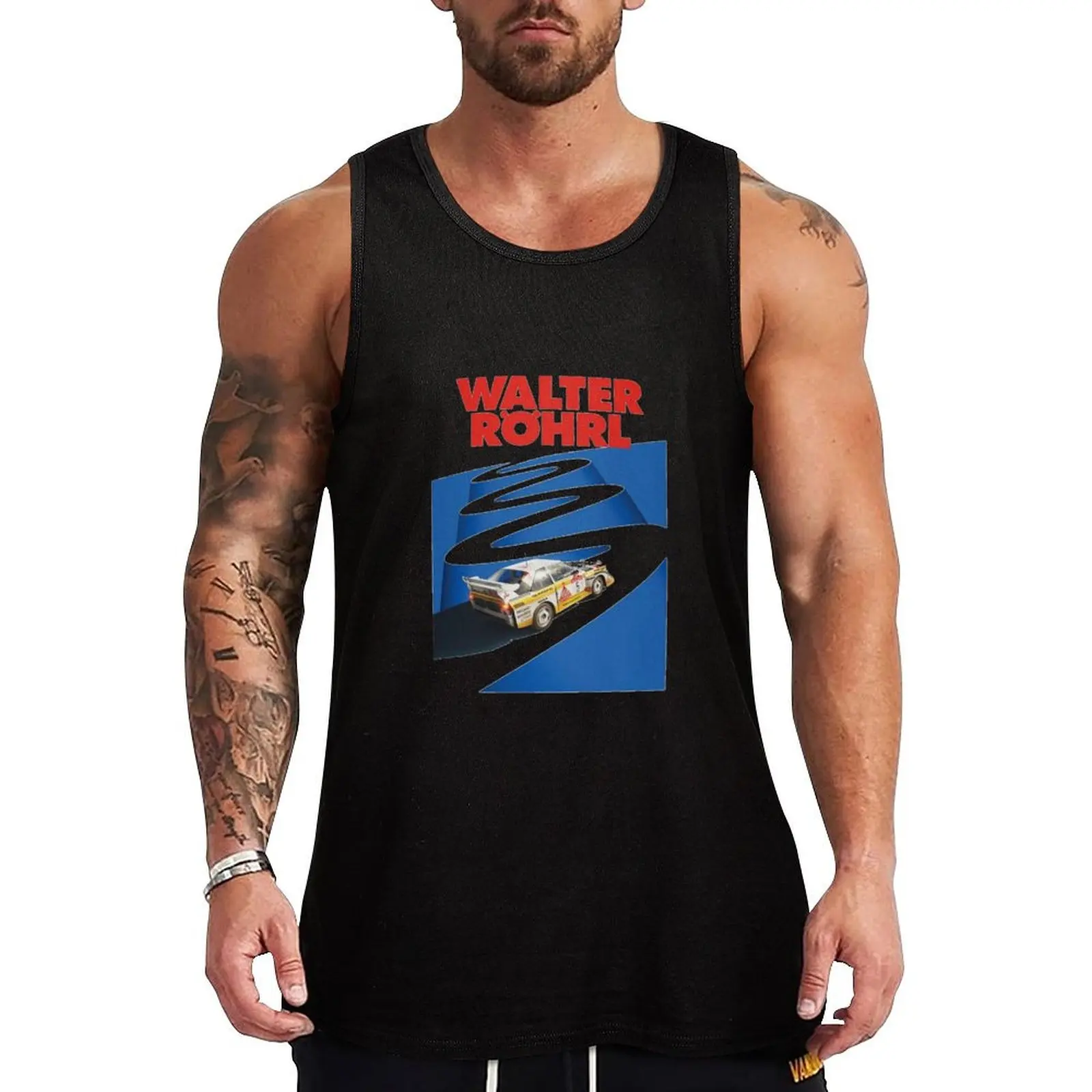 Walter Rohrl-Camiseta de tirantes San Remo 1985 para hombre, ropa de gimnasio, productos más vendidos