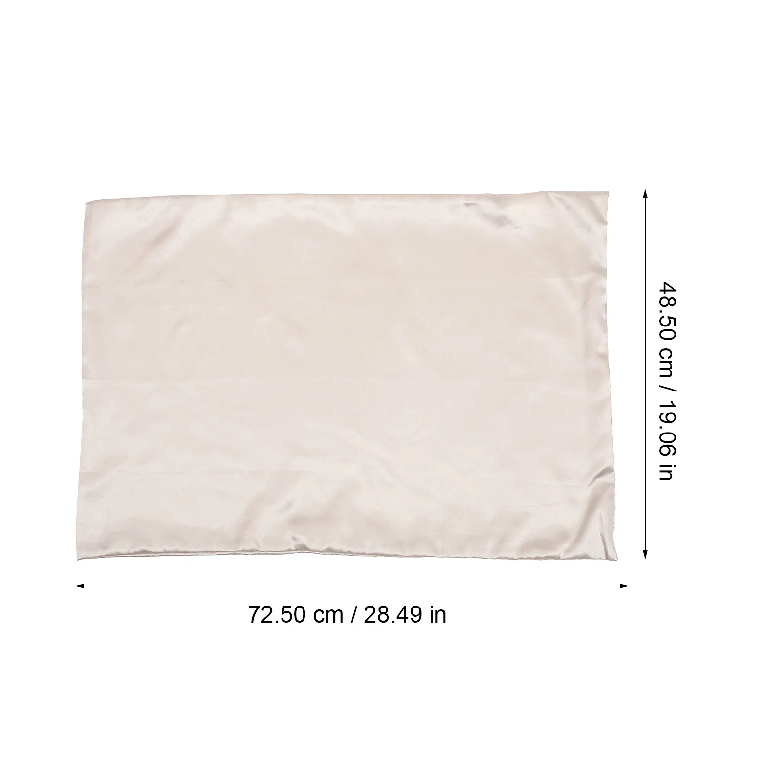 

2 Pcs Silk Pillowcase Bedroom Cushion Cover Cold Protection Zip Polyester Zipper Cases Individual