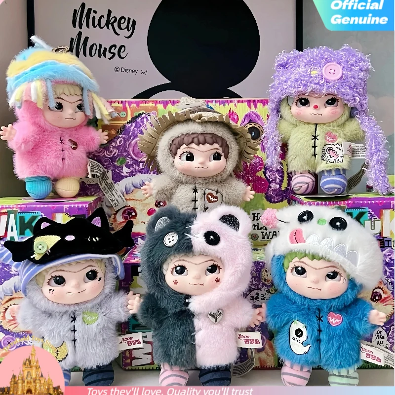 

Genuine Wakuku The Handicraft World Of Wakuku Series Blind Box Cute Vinyl Plush Pendant Doll Collect Figure Toy Gift For Girls