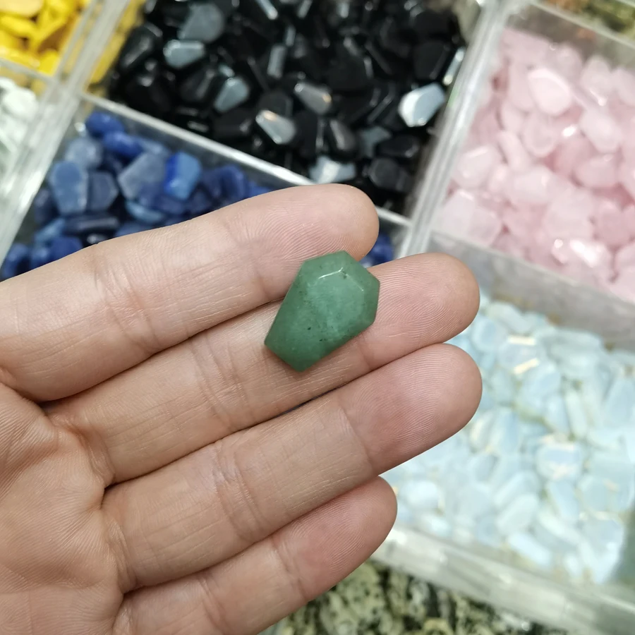 20mm Natural Agate Stone Mineral Crystal Quartz Coffin Board Rock Chakra Reiki Energy Healing Room Home Decor Decoration Maison view 5