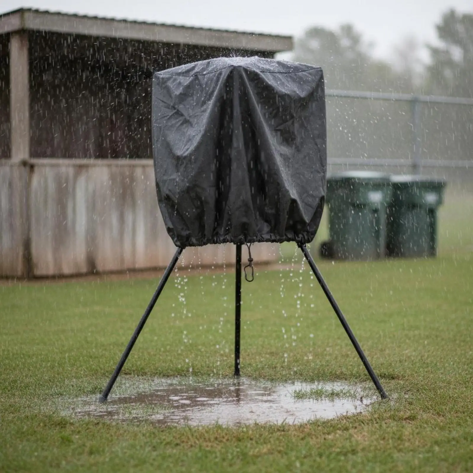 Ball Machine Cover 210D Oxford Waterproof Dustproof Pitching Equipment Shield for Outdoor Training Use