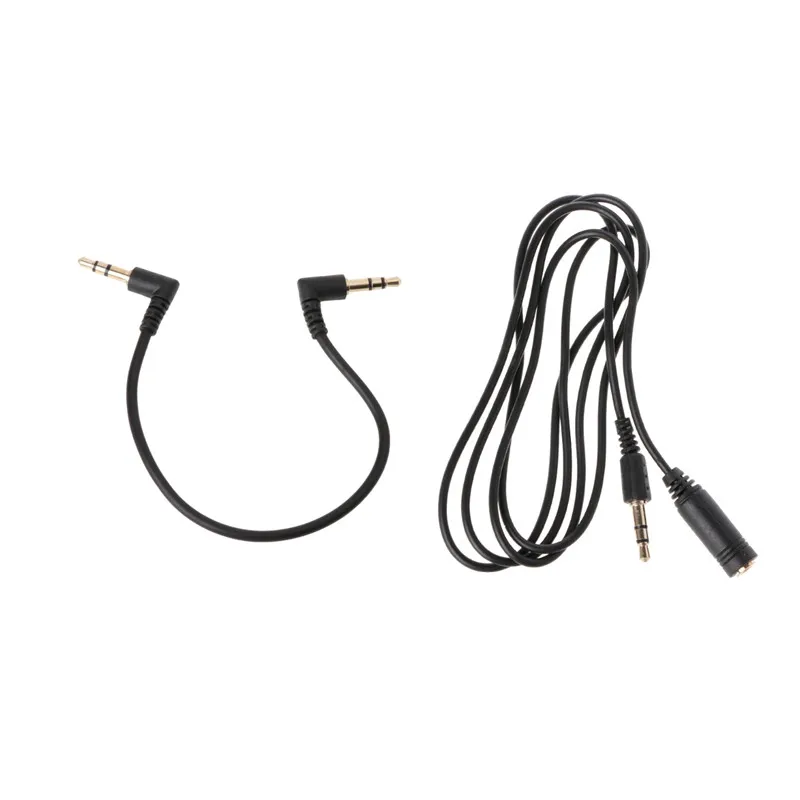 OOTDTY-Cable de Audio estéreo de 90 grados, conector macho a macho de 3,5mm, en ángulo recto, 3,5mm, macho a hembra, para altavoces de ordenador,