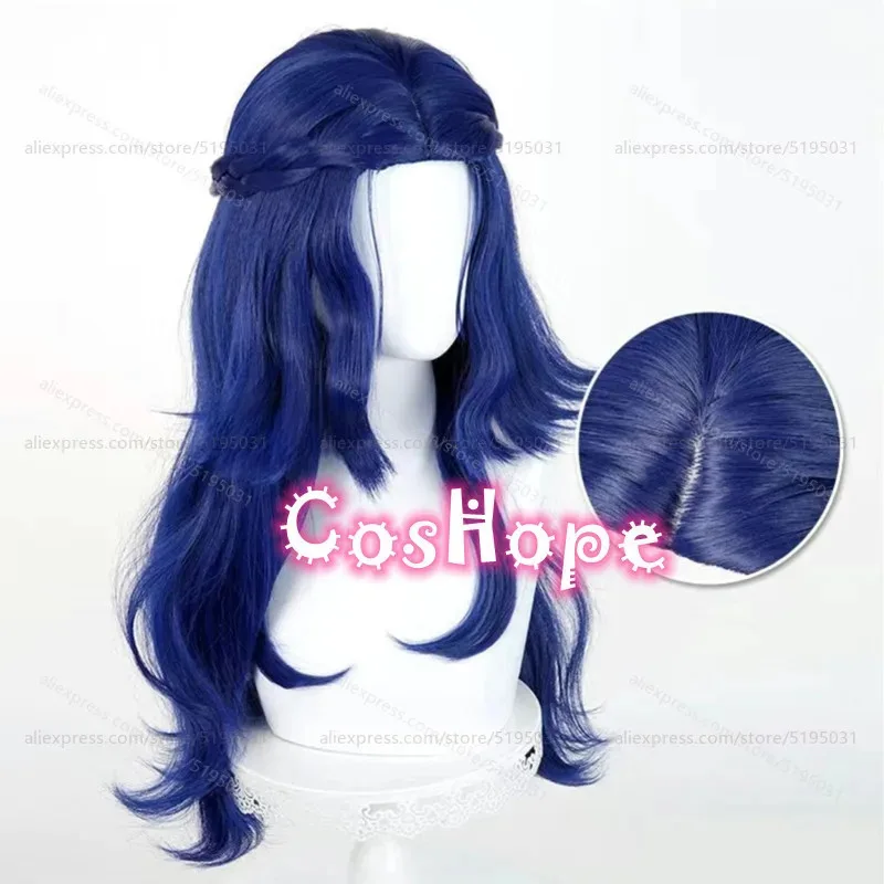 Candy 2025IDV Psychologist Ada Mesmer 77 cm lange blaue gemischte Perücke Cosplay Anime hitzebeständige synthetische Perücken für Kostüme