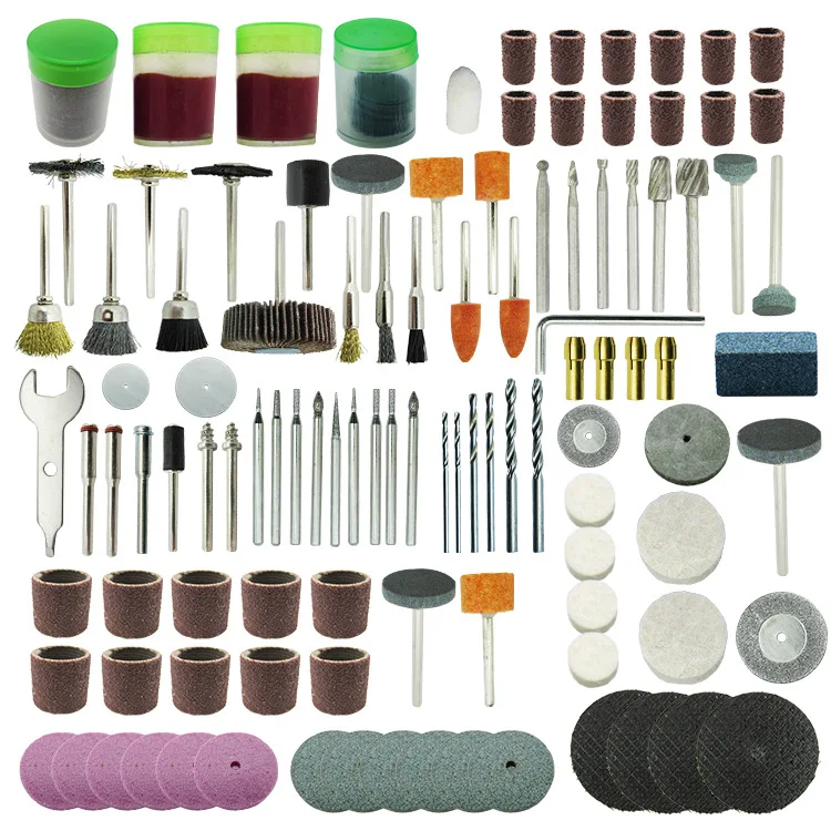 

166Pcs Rotary Tool Accessory Set Fits Dremel Drill Grinding Polishing Accessories Mini Saw Blade