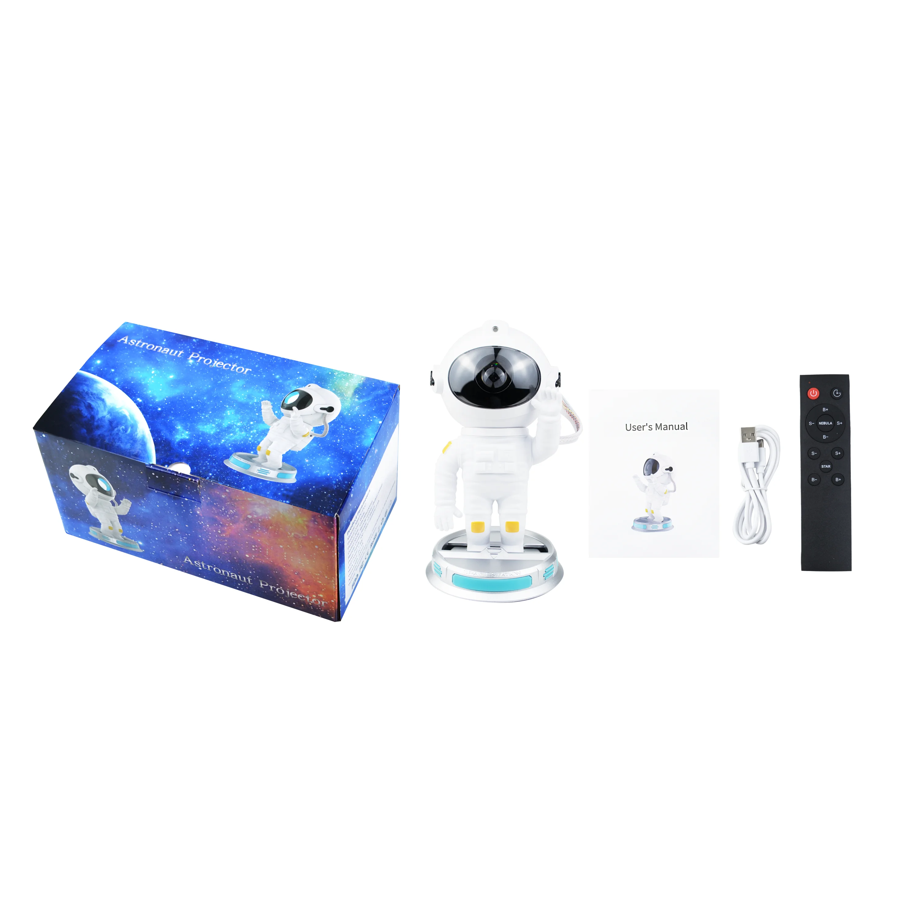 Spaceman-Veilleuse Créative Astronome Starry Sky Lights, Full of Stars, Astrköts Projection Lamp, Ambient Lamps, New Gift