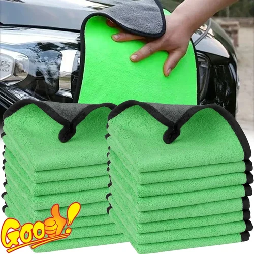 Toalla de limpieza de microfibra para coche, paños de limpieza profesionales para secado de coche, accesorios de trapo de lavado, 5/10/20 piezas