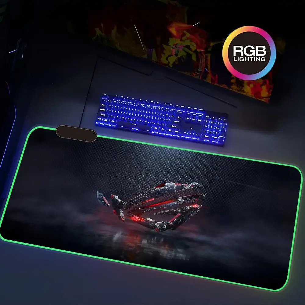 COOL A-Asus ROG Mouse Pad Rgb Gaming Mouse Pad Keyboard video game Mat Extra Large Computer Desk Mat Sound Pickup Smooth Surface