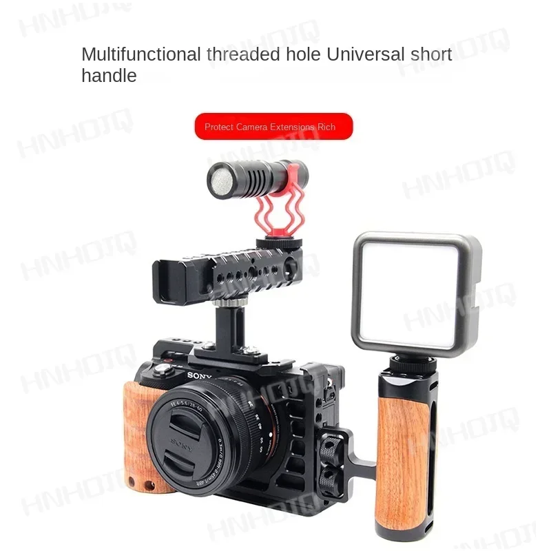 Mobile Phone Rabbit Cage Threaded Portable Camera Rabbit Cage Handheld Handle Fill Light Bracket Accessories SLR Handle