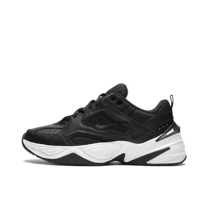 

Nike Air Monarch 4 Men and Women Retro Casual Low Top Dad Shoes Wear Resistant Anti Slip Comfortable Running Shoes Black