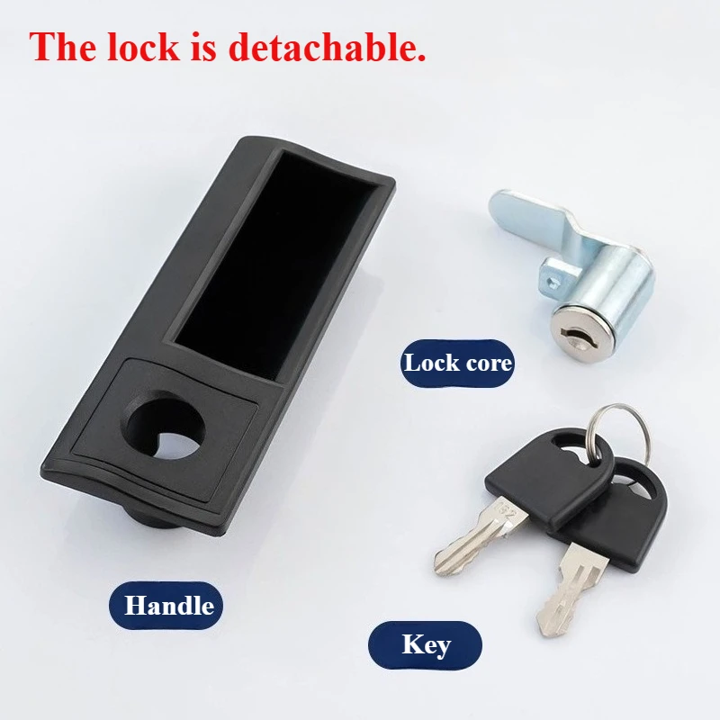 Stainless Steel File Cabinet Handle with Lock Plastic Clip Metal Drawer Pull