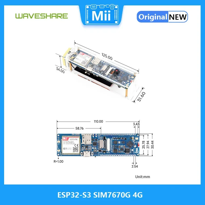 Imagem -06 - Placa de Desenvolvimento 4g Lte Cat1 Wi-fi Bluetooth Suporte ao Posicionamento Gnss Cobertura Global Multi Band Esp32-s3 Sim7670g