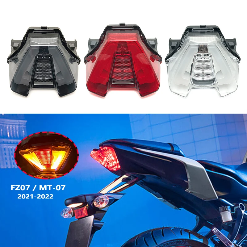 

2022 MT07 LED Turn Signals Integrated Tail Light Rear Brake Taillight MT-07 FZ07 FZ-07 2021 Motorcycle Accessories