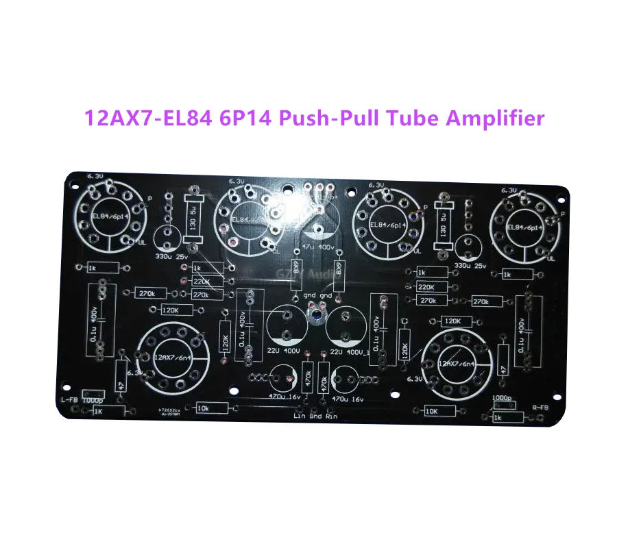 Latest Arrival 12AX7-EL84 6P14 Push-Pull Tube Amplifier PCB Tube Amplifier