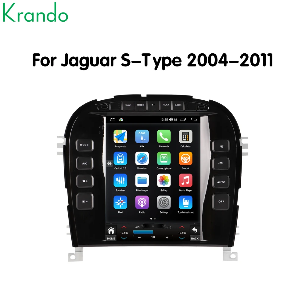 

Krando 9.7'' Android Auto Stereo Car Navigation for Jaguar S-Type 2004 - 2011 Head Unit Built-in Wireless CarPlay 4G Wifi