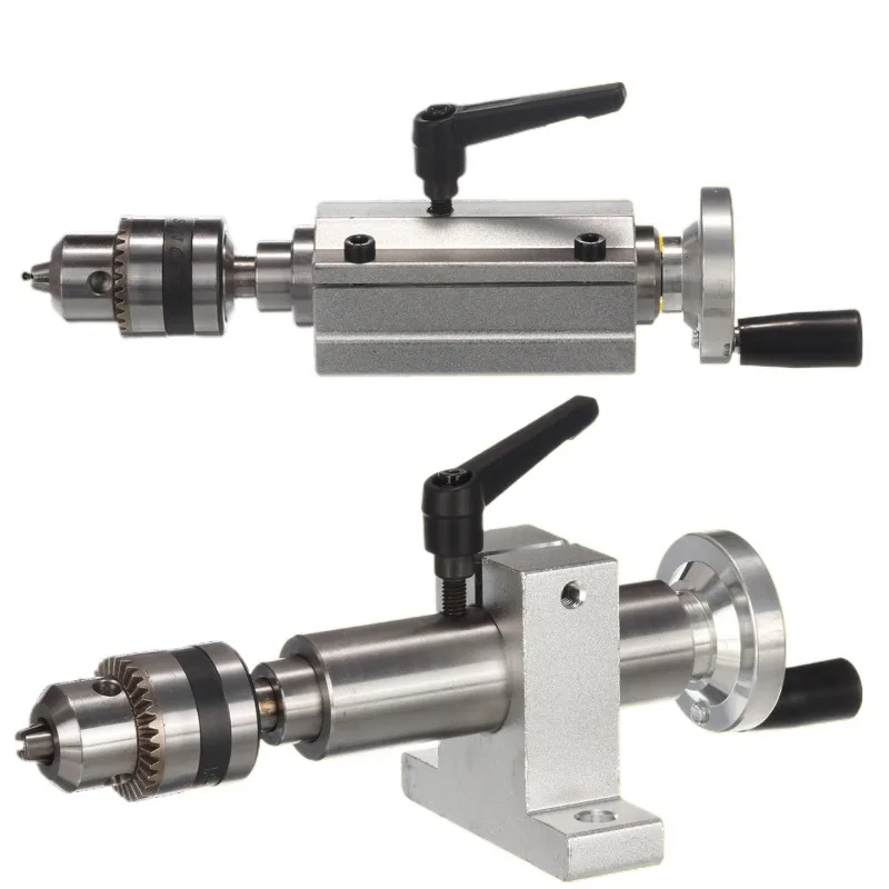 Miniature bead machine telescopic tail top seat small woodworking lathe rotary live top dome plum blossom thimble drill chuck