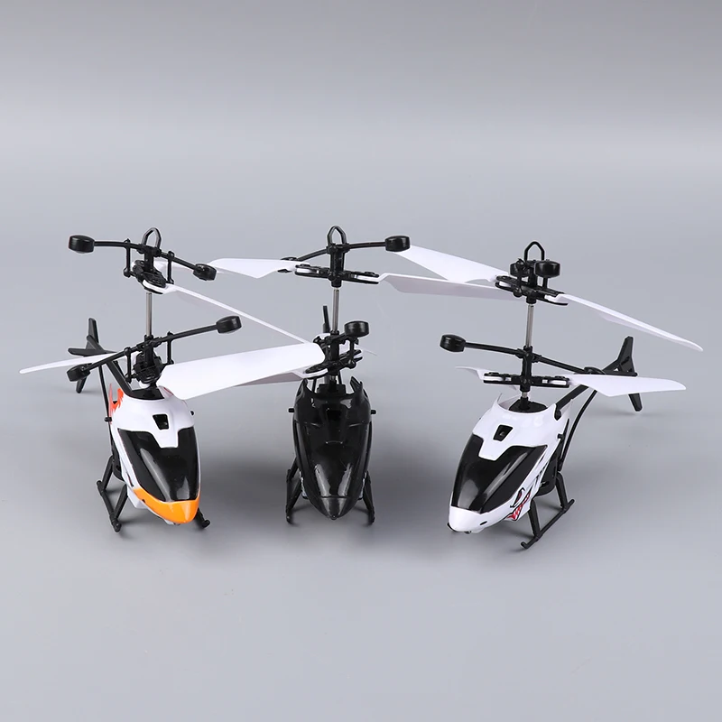 2 Channels Remote Control Aircraft Helicopter Mini Drone Rechargeable Fall Resistant Induction Aircraft Children Electric Toys