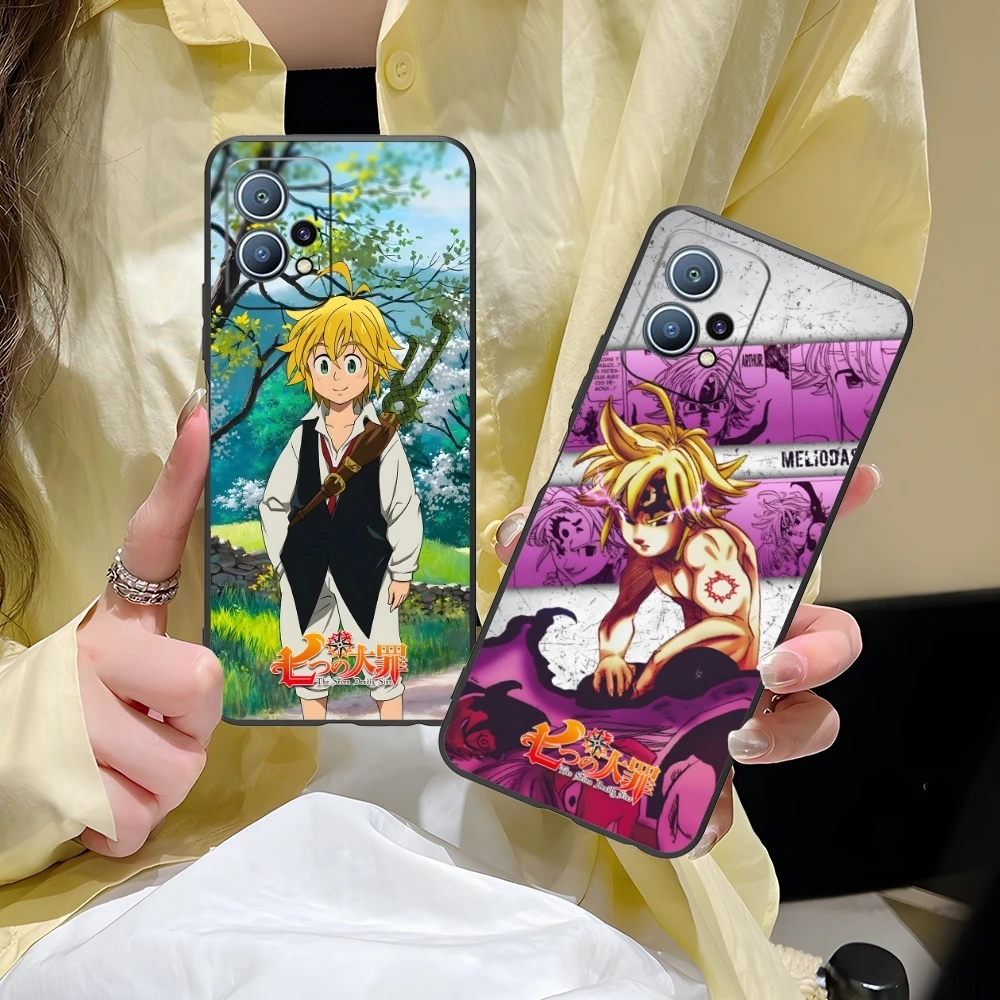 Seven Deadly Sins Meliodas Cell Phone Case for Huawei P60 P50 P40 P30 P20 P10 P9 P8 Pro Lite Plus Black Soft Phone Cover Shell