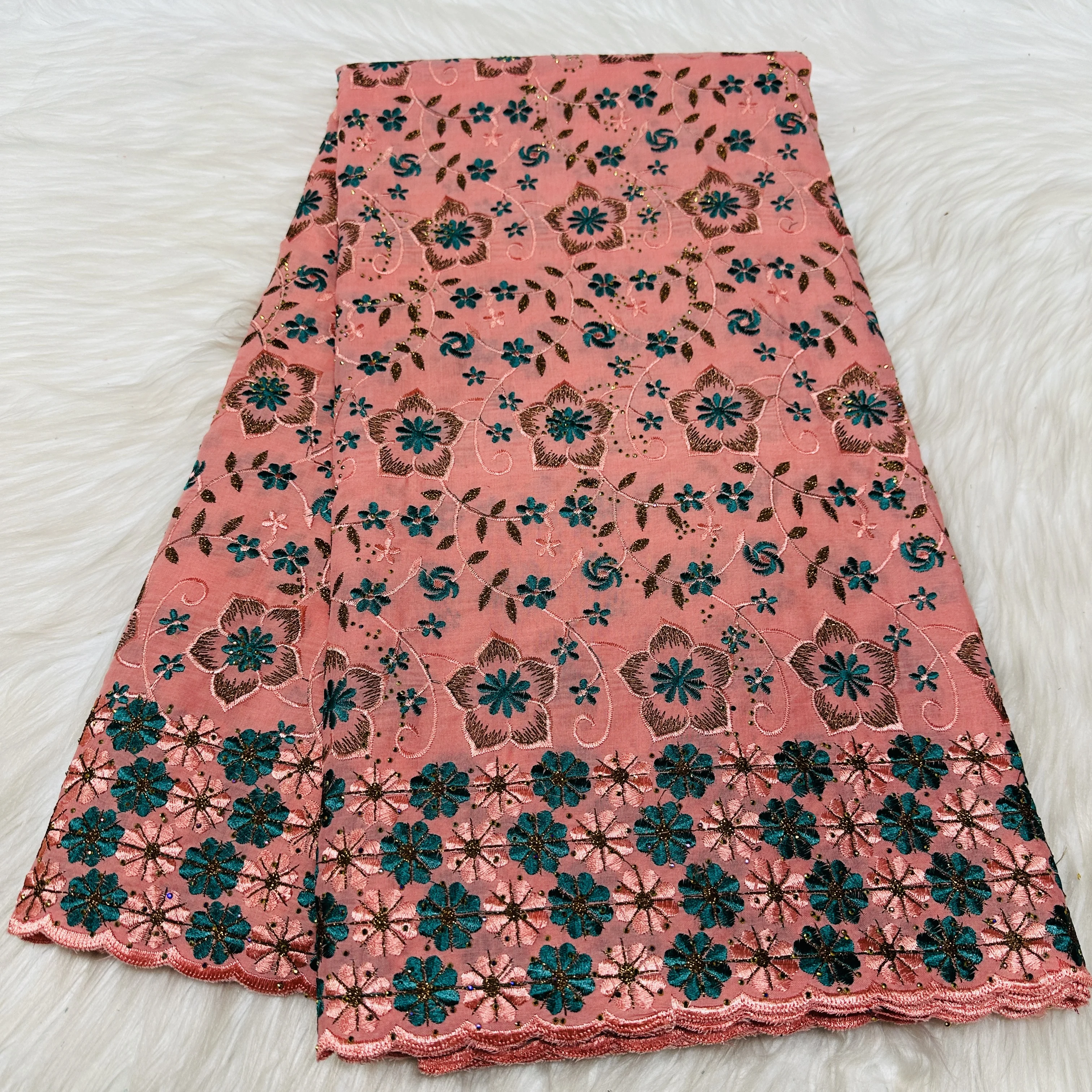 

2026 African Cotton Lace Fabric Embroidery 5 Yards Nigerian Swiss Voile Lace Fabrics Sewing For Women Wedding Party Dress