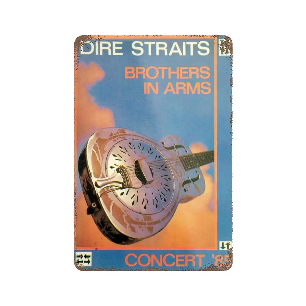 Dire Straits Bands metal Decor Poster Vintage Tin Sign Metal Sign Decorative Plaque for Pub Bar Man Cave Club Wall Decoration image 5