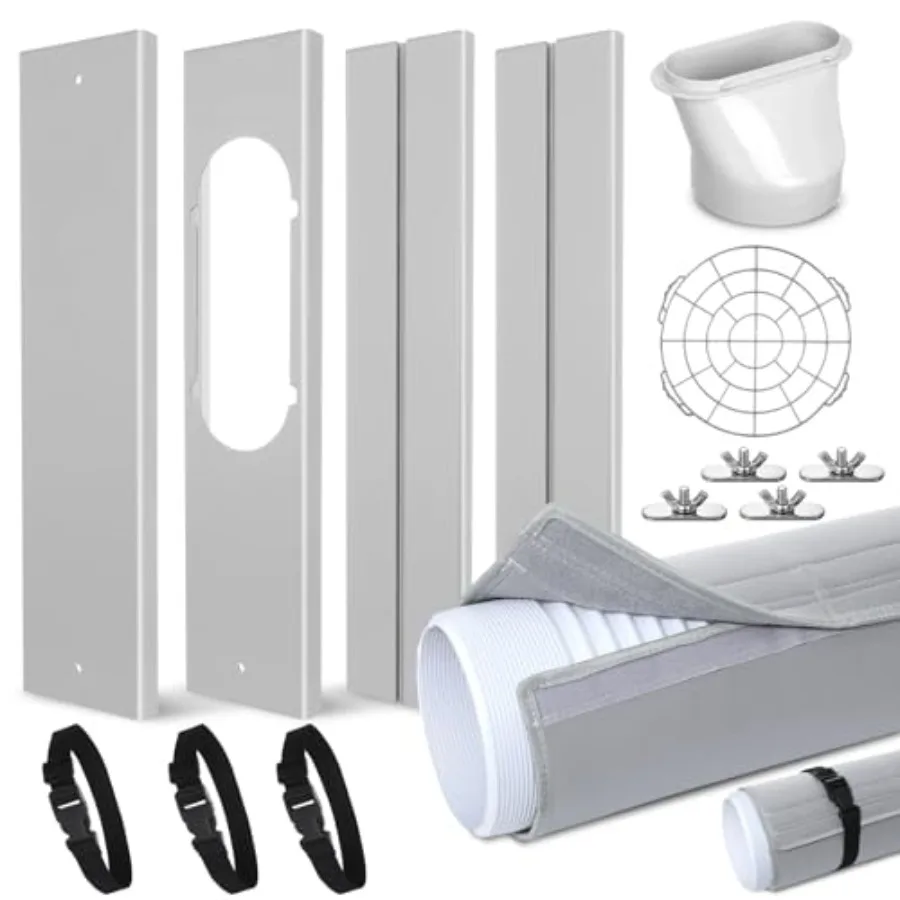 

Портативный оконный кондиционер: комплект с универсальной регулируемой уплотнительной пластиной для горизонтального и вертикального монтажа