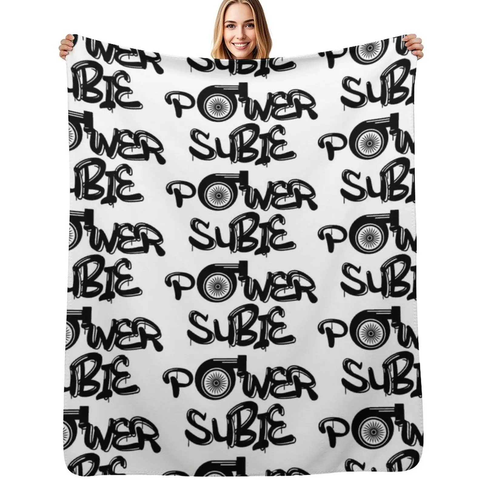 SUBIE POWER Throw Blanket Polar Personalized Gift Sofa Quilt Hairys Blankets For Bed Plaid Blankets
