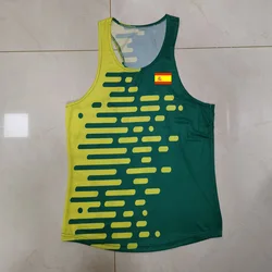 Camiseta de atletismo para hombre, chaleco sin mangas para deportistas, camiseta de Fitness para correr