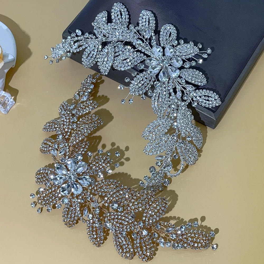 

DZ279 Shining Rhinestone Bridal Headband Party Hairwear Bride Hair Accessories Fashion Wedding Hair Band Party Headwear