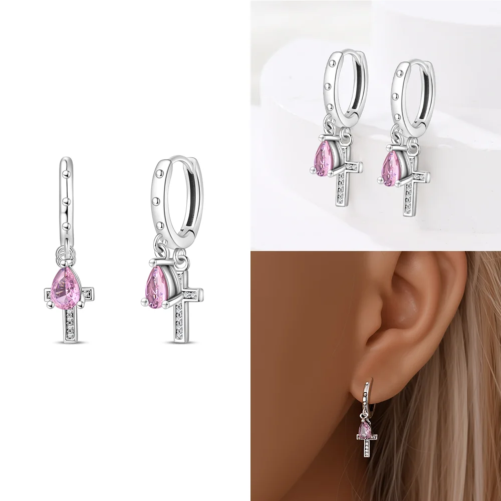 Unicorn Butterfly Bow Star Original Silver Plated Woman's Stud Earring Valentine Anniversary Stud Earrings Jewelry Fine Gift