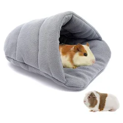 Guinea Pig Warm Bed Rabbit House Hamster Sleeping Bag Small Pet Cave Nest Soft Fleece Slippers Bed Small Pets Supplies