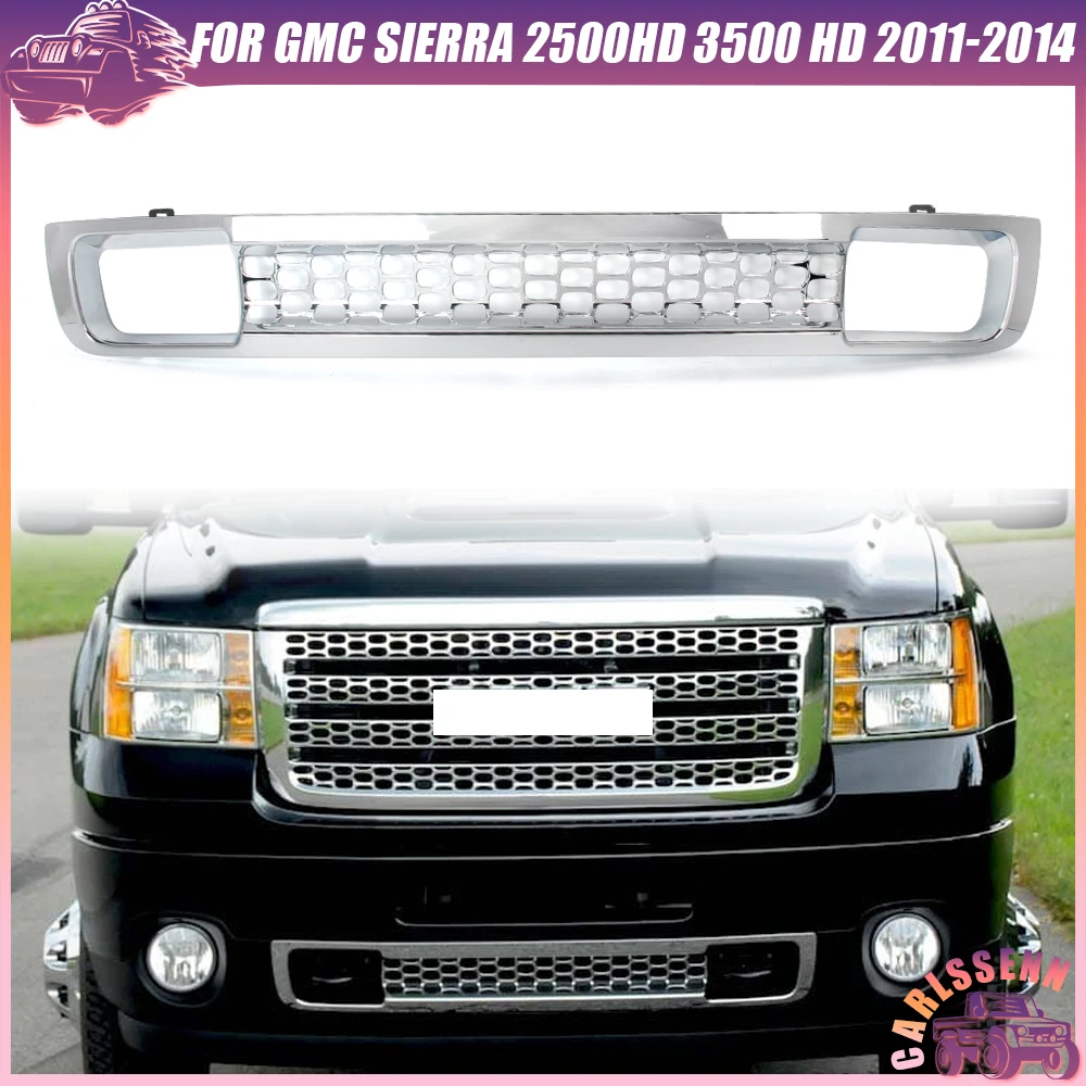 

Magickit для GMC Sierra 2500HD 3500HD 2011 2012 2013 2014, передний бампер, нижняя центральная гоночная решетка, модифицированная решетка