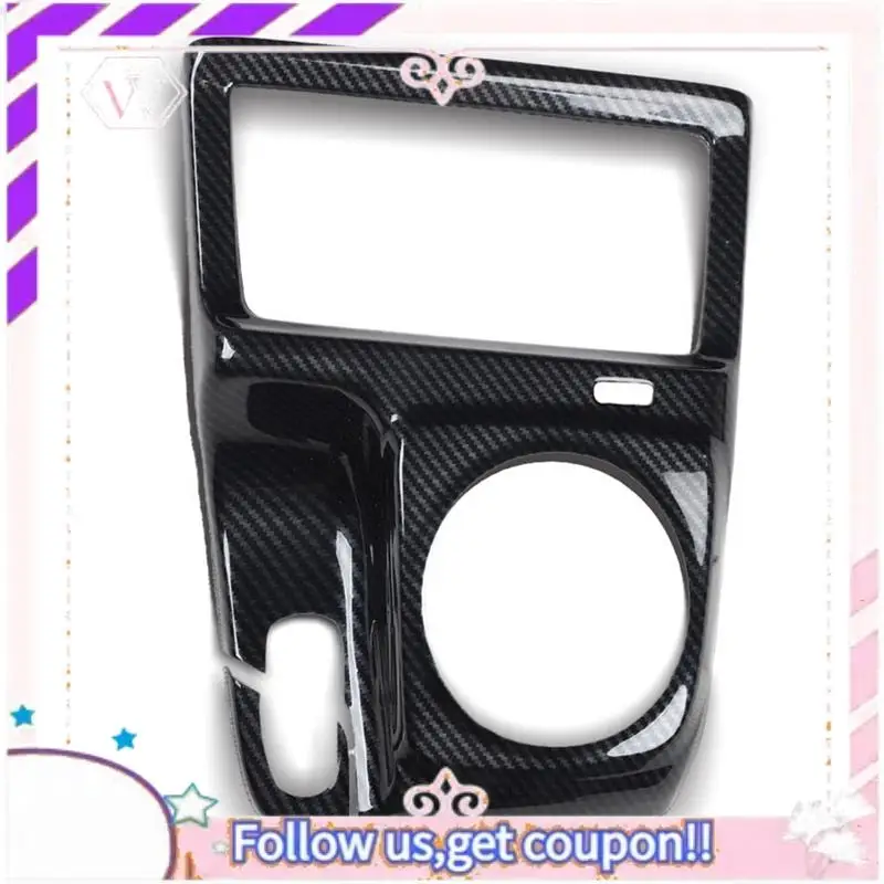 

Portable Carbon Fiber Style Manual Gear Shift Frame Cover Trim Replacement Parts Accessories For Honda Civic 2006-2011