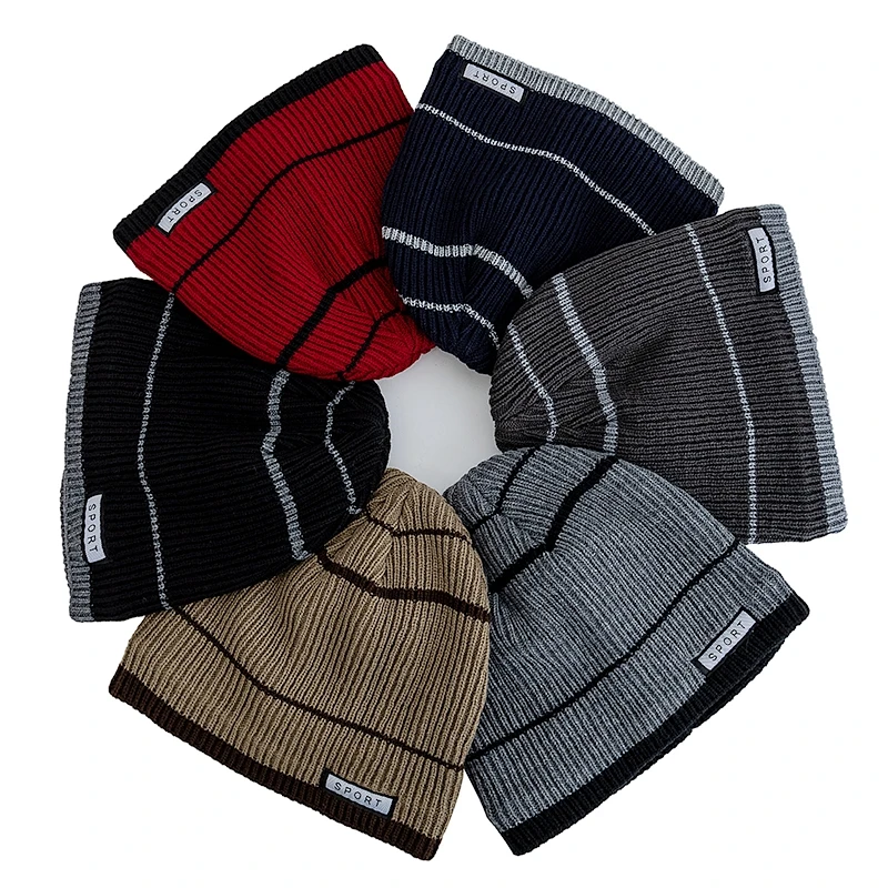 새로운 유니섹스 디자이너 겨울 모자 플러시 퍼 안감 스트리트웨어 따뜻한 비니 남녀 공용 캐주얼 겨울 스키 니트 모자