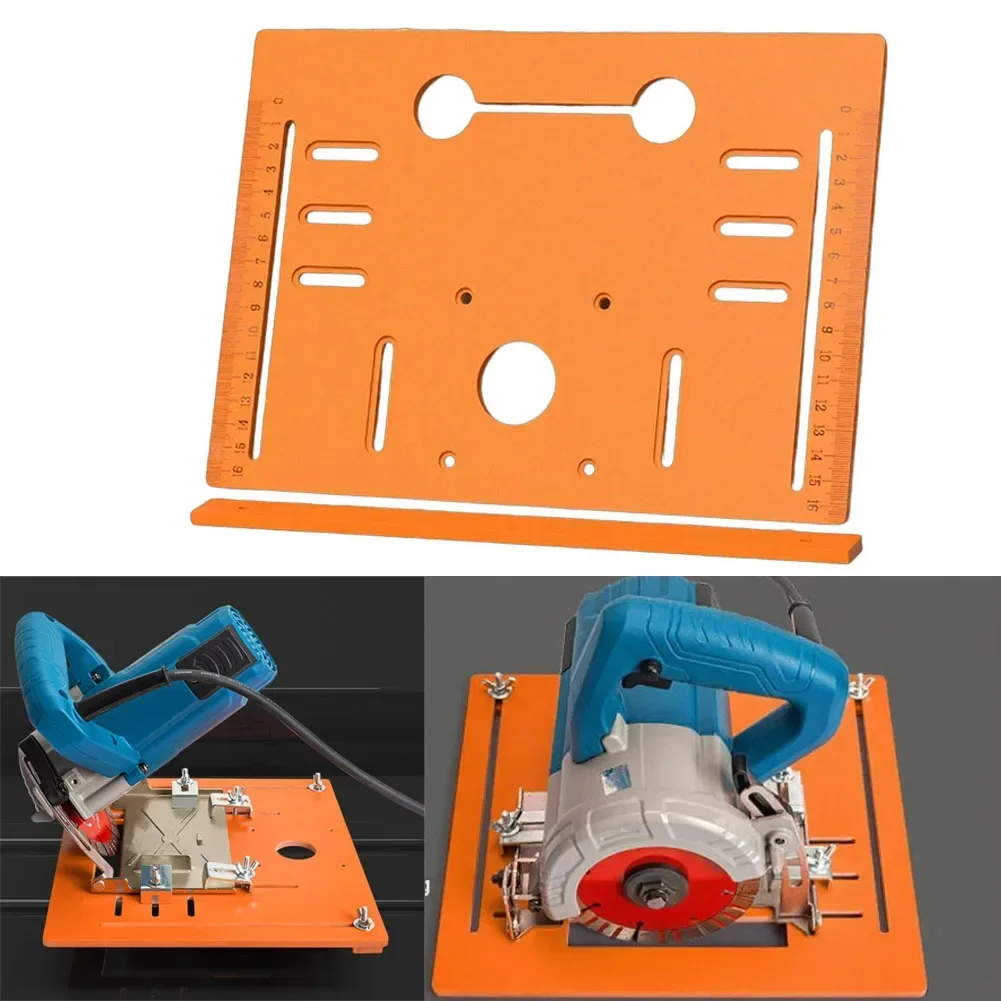 Woodworking Guide Base For Power Tools With Accurate Measurement Scale For Clean 45 Degree Angles And Straight Cuts