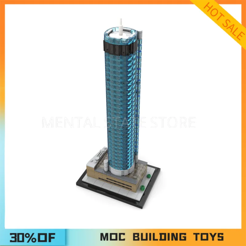 Новинка, 588 шт., индивидуальные MOC Westin Peachtree Plaza, строительные блоки, технологические кирпичи, креативная сборка, образовательная игрушка, праздничные подарки