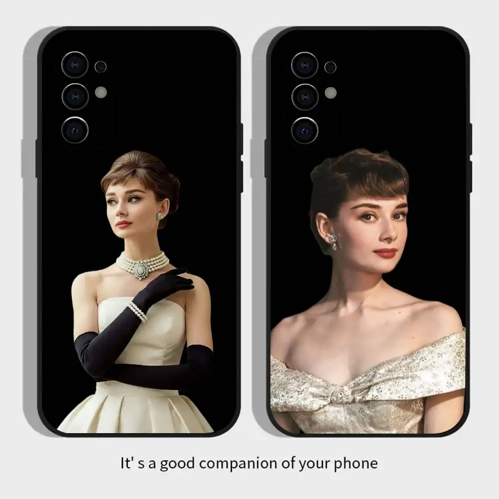 Hepburn Precise Hole TPU Printed Phone Case For Samsung Galaxy S26/S25/24/23/22/30/21/10/9,Ultra,Plus