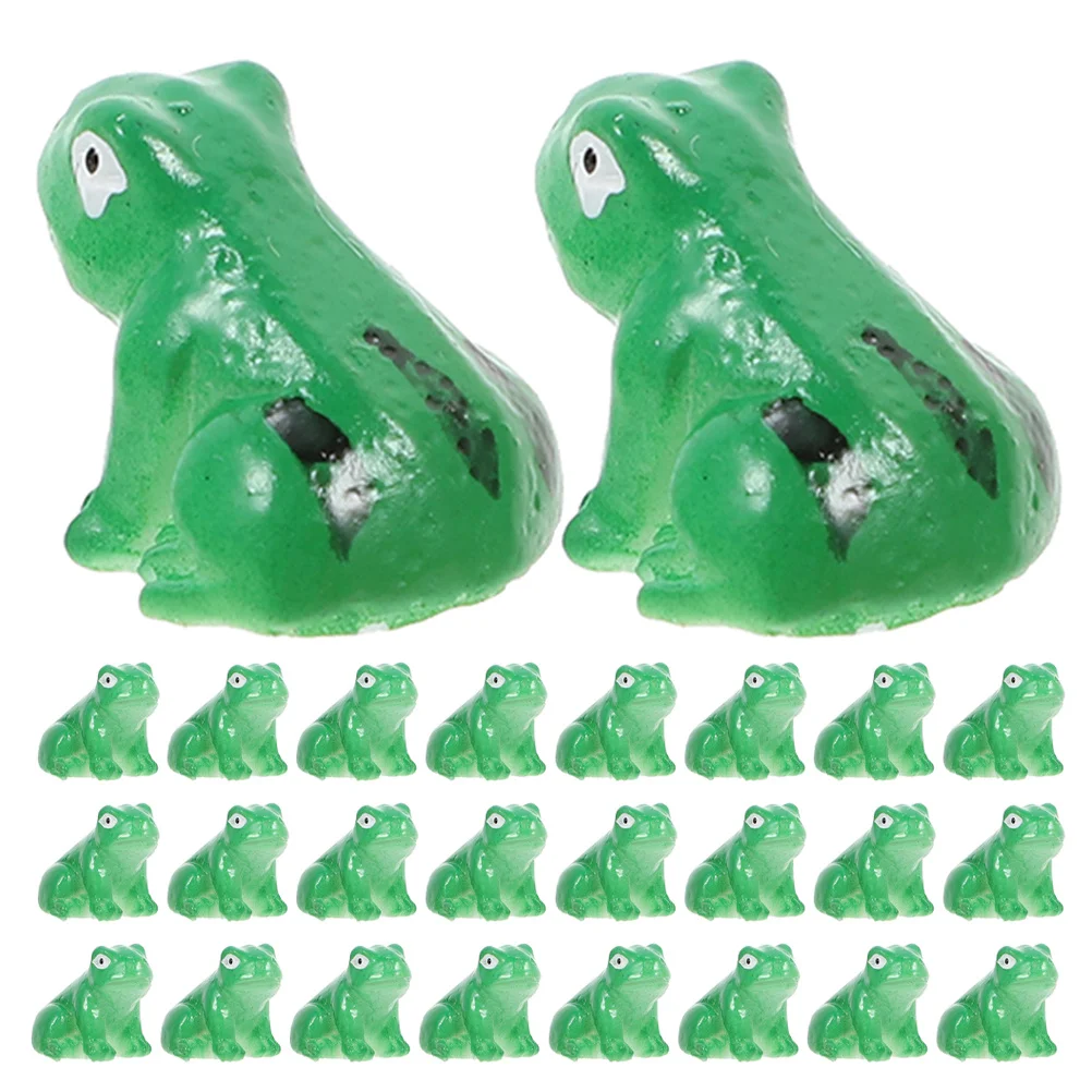 

40Pcs Small Mini Resin Frogs Garden Frog Decorations Aquarium Desk Bonsai Micro Landscape Decor Micro Landscape Frogs Decoration